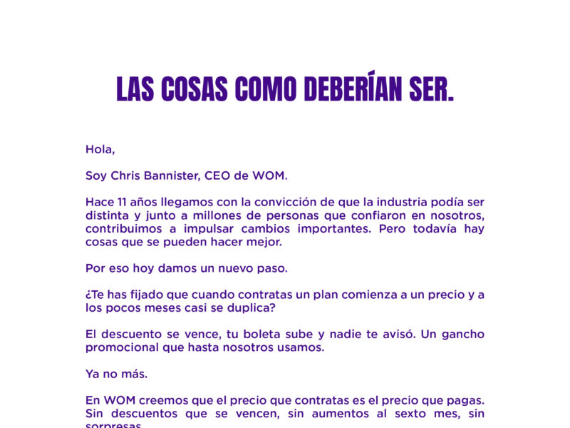 Las cosas como deberían ser